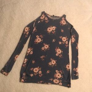 Floral long shirt